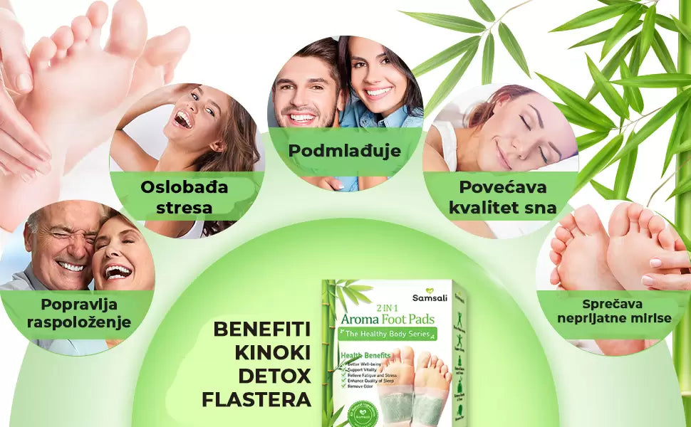 Kinoki flasteri za detoksikaciju organizma 10kom (2 + 1 GRATIS)